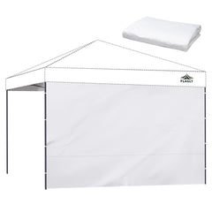 FLAGLY 10x10 pop-up canopy sidewall in white color