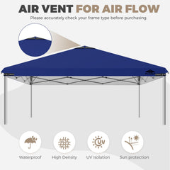 FLAGLY 10x10ft canopy top featuring dual air vents