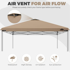 FLAGLY 12x12ft replacement canopy top showing dual vents
