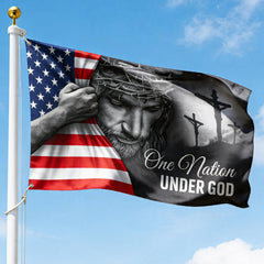 FLAGWIX 3x5 One Nation Under God American Flag front view
