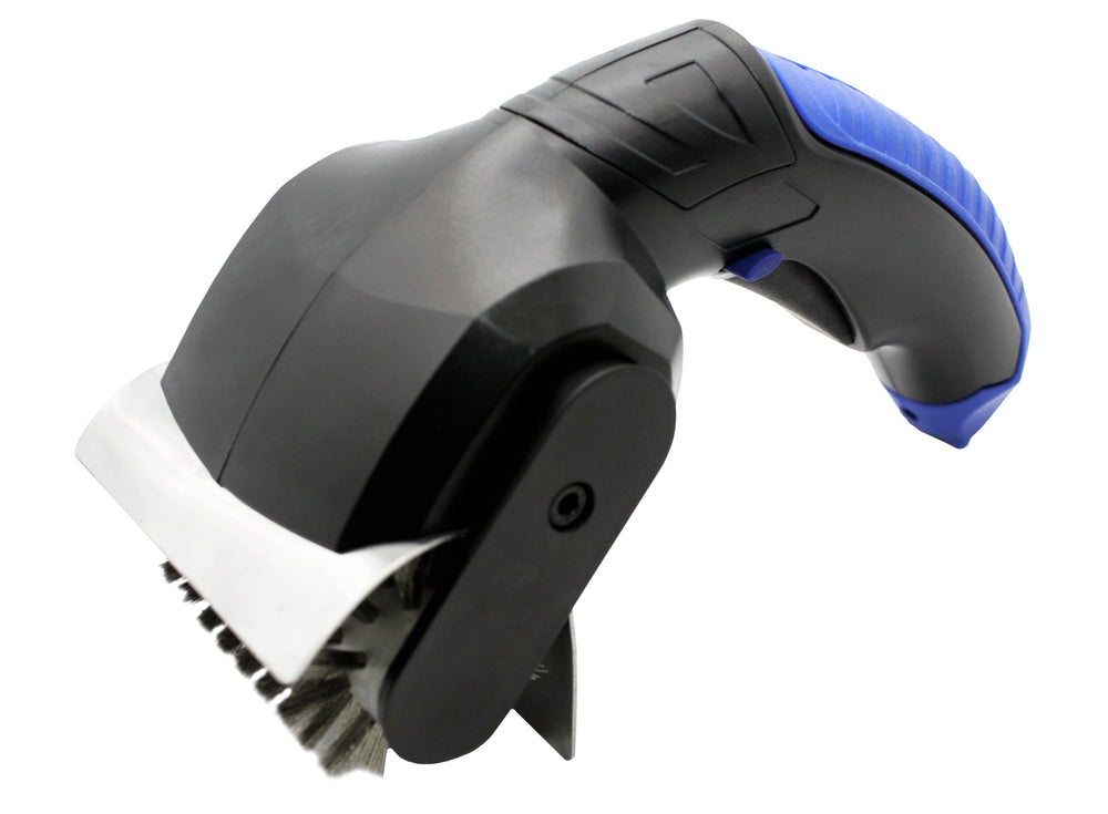 Flame King Electric BBQ Grill Brush close-up of stainless steel bristles