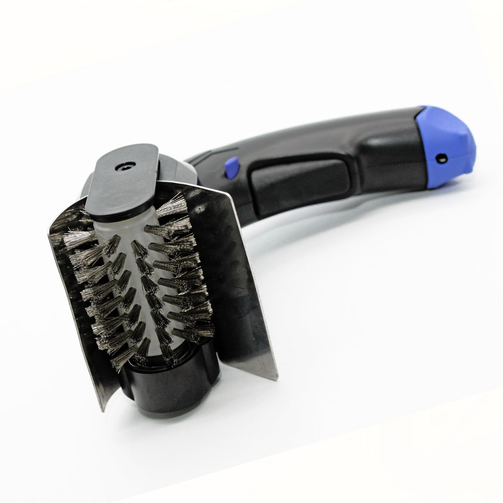 Flame King Electric BBQ Grill Brush showing detachable brush head