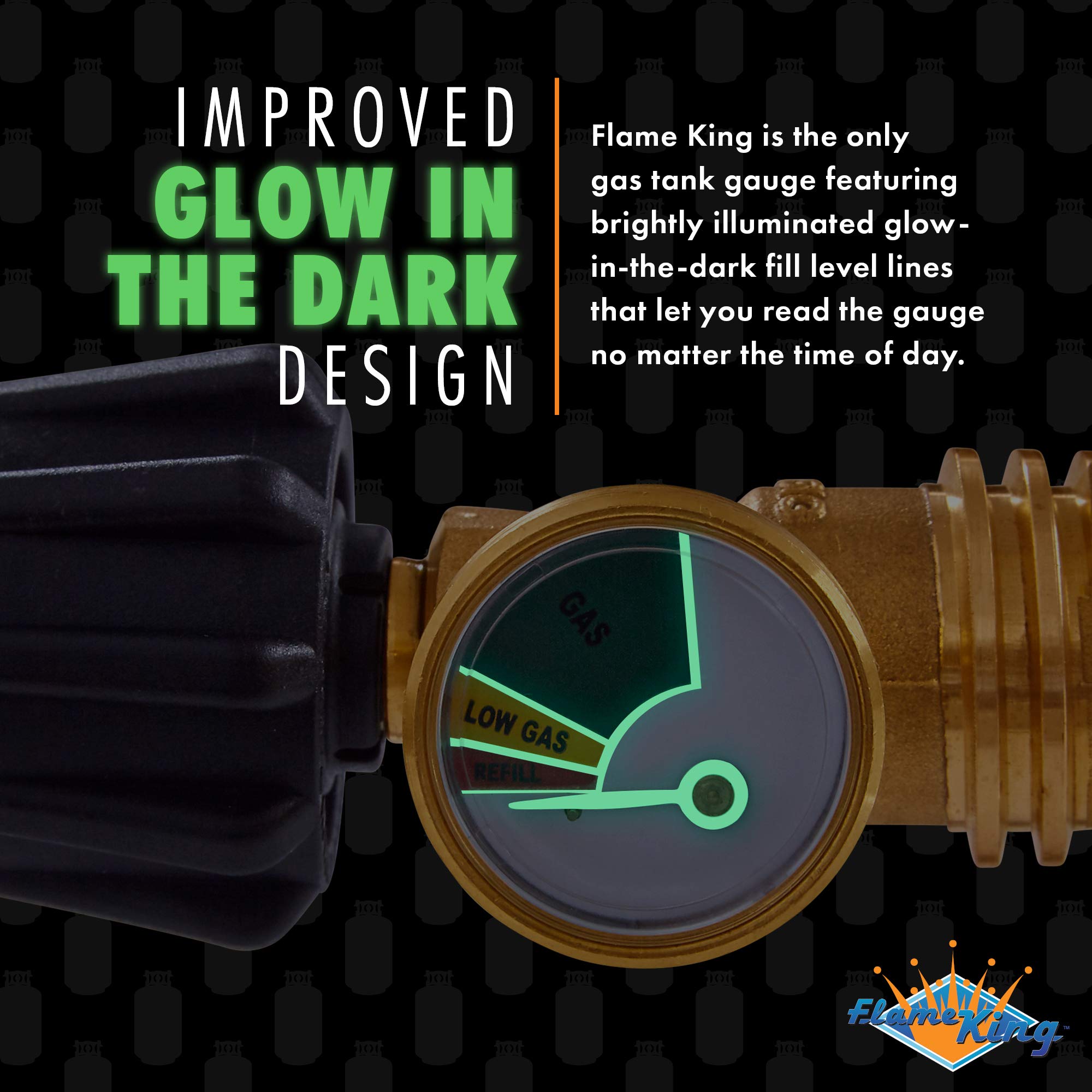 Flame King Propane Meter packaging details