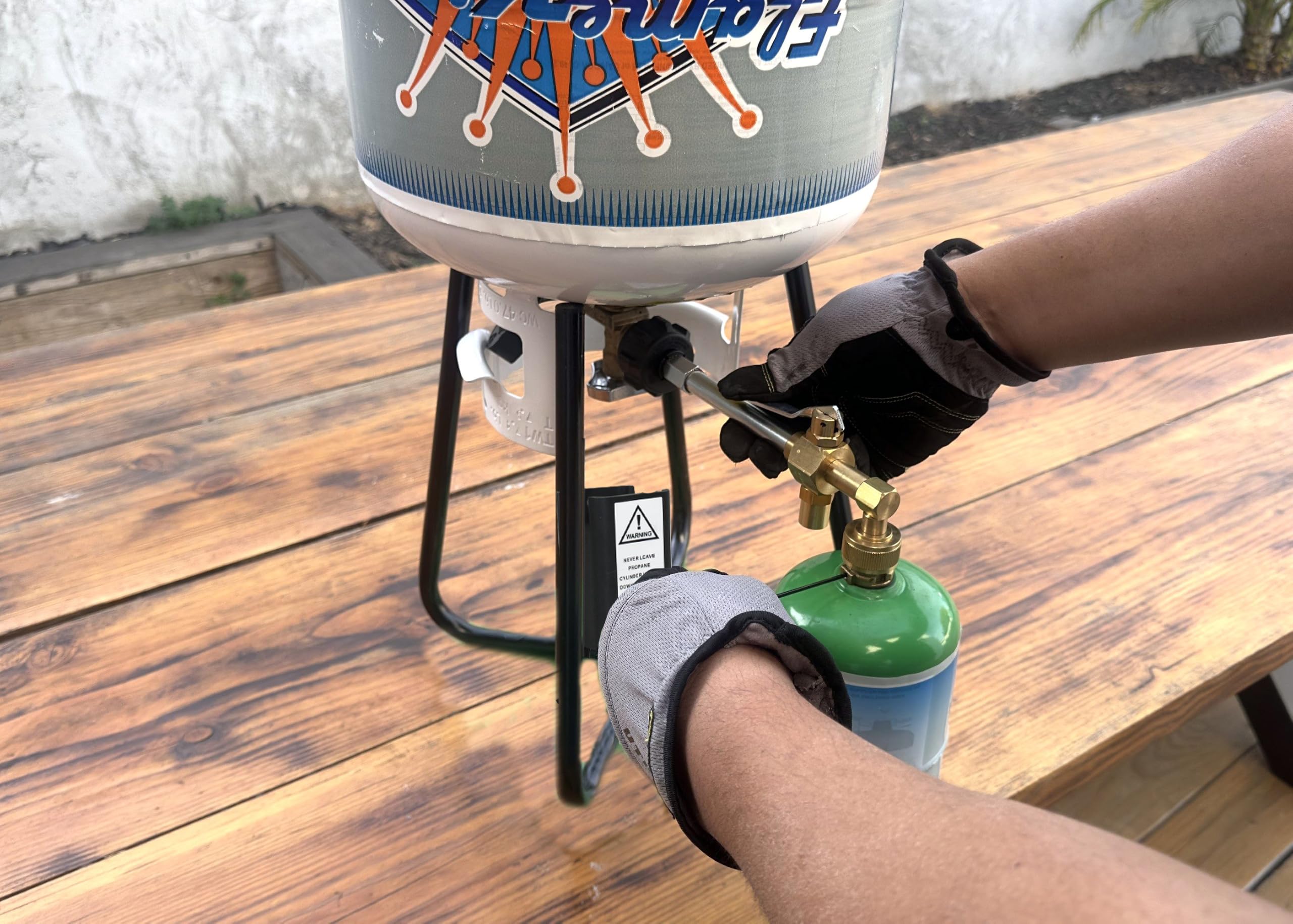Flame King Propane Refill Adapter Valve with specification details