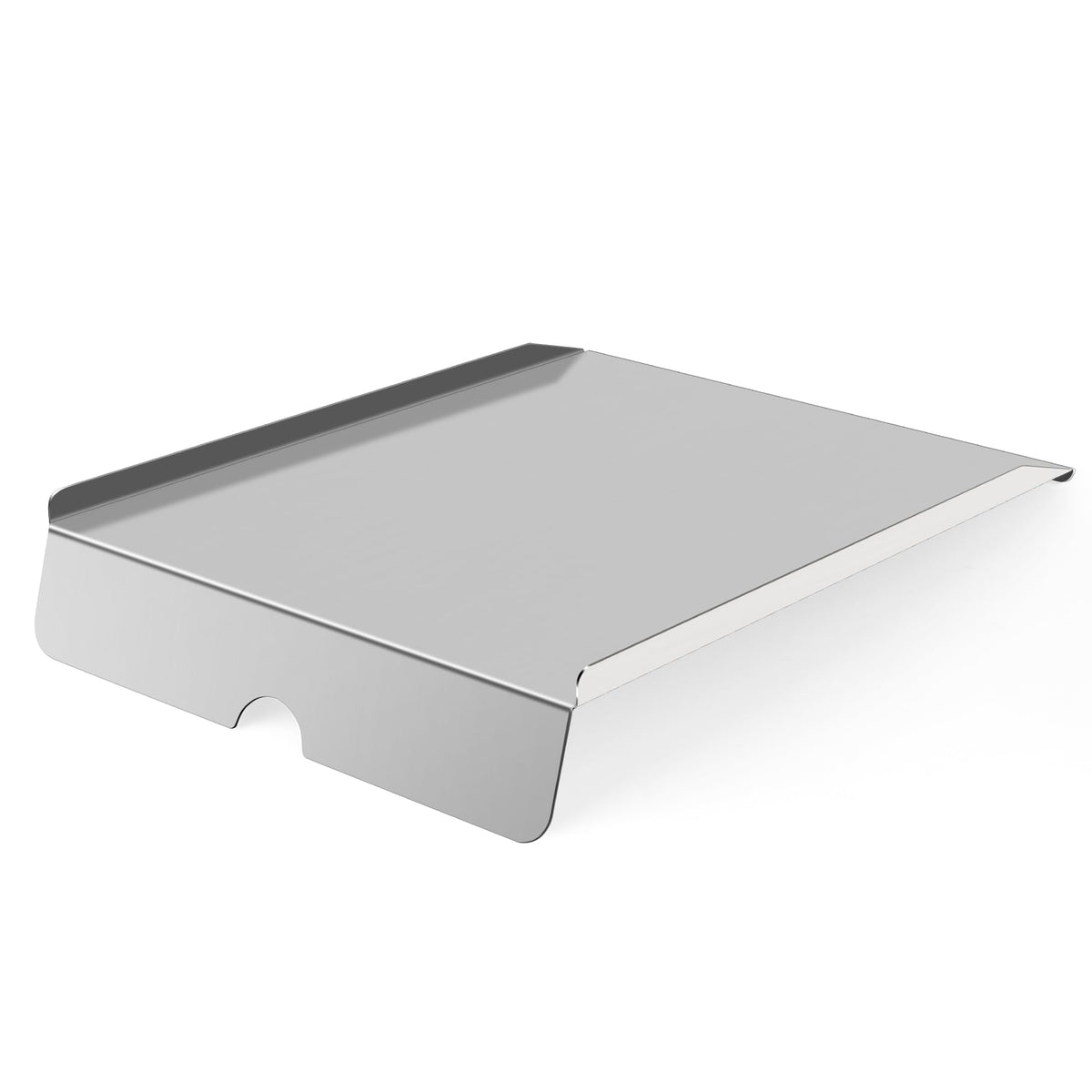 FlameDuty 22" stainless steel drip pan front view