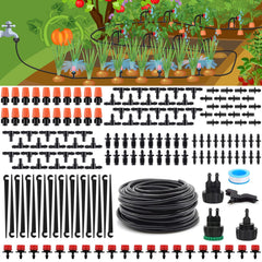 Flantor Drip Irrigation Kit 50ft tubing and connectors