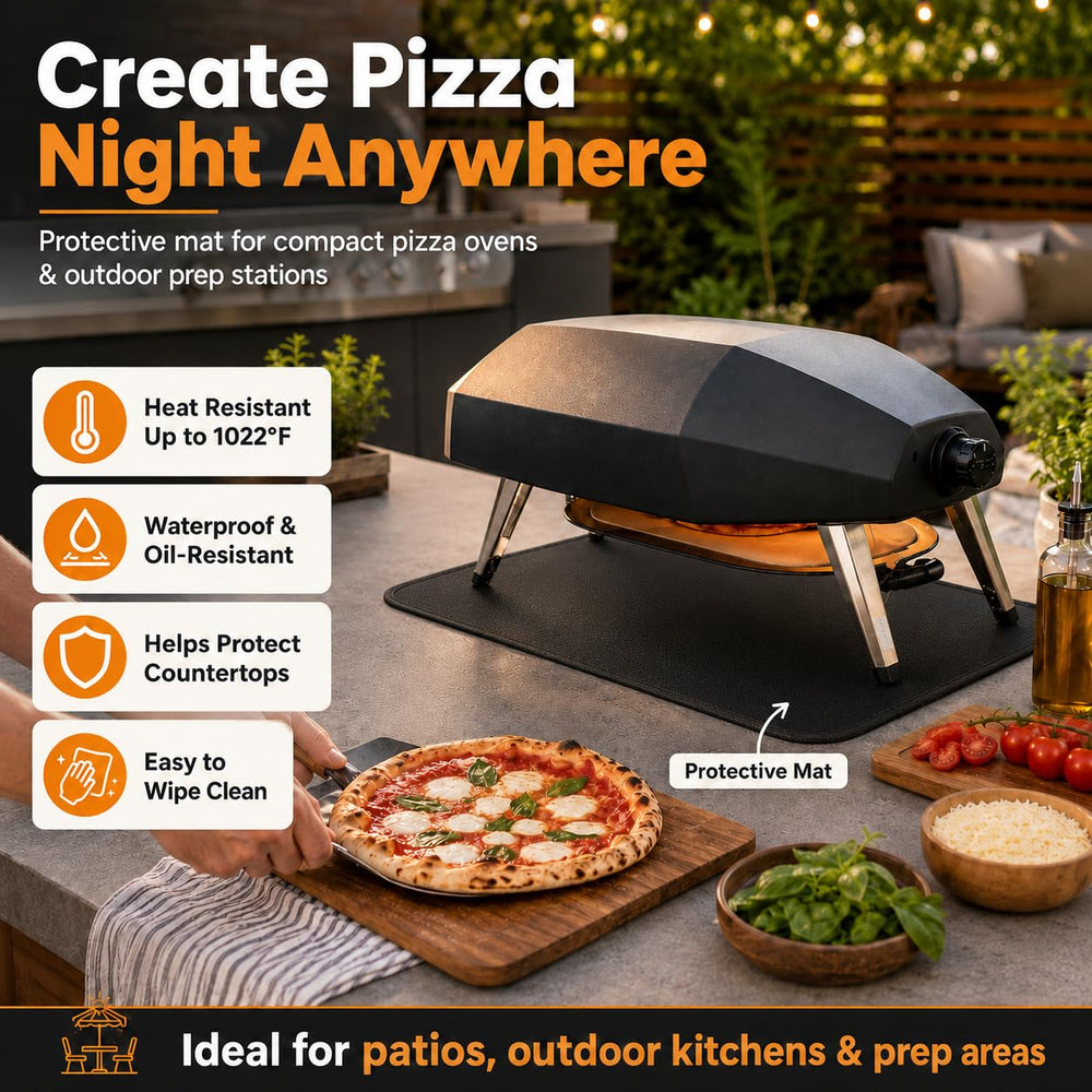 FLASLD BBQ Mat on outdoor grill table