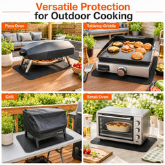 FLASLD grill mat protecting outdoor grill table