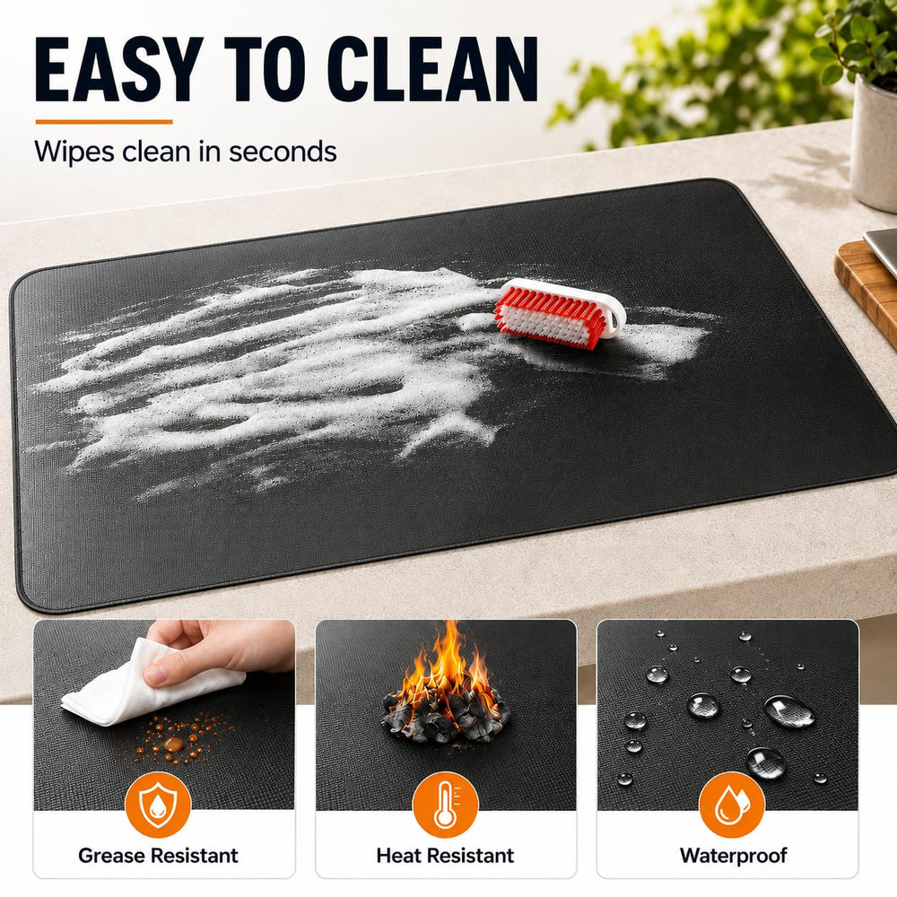 FLASLD grill mat showing heat resistance feature