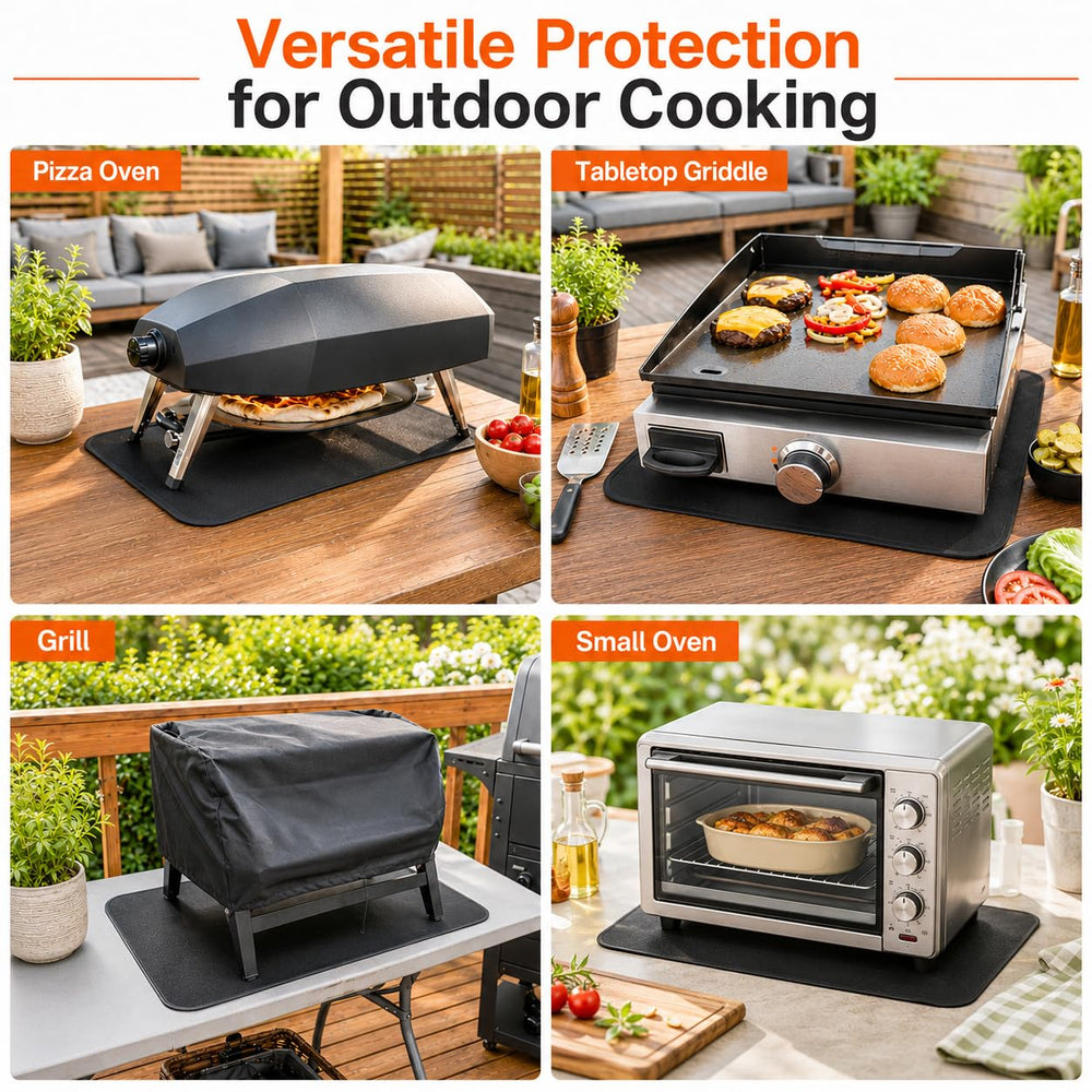 FLASLD Grill Mat showing smooth surface