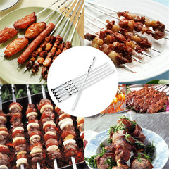 Flat blade design of JOMVERL BBQ skewers for even cooking