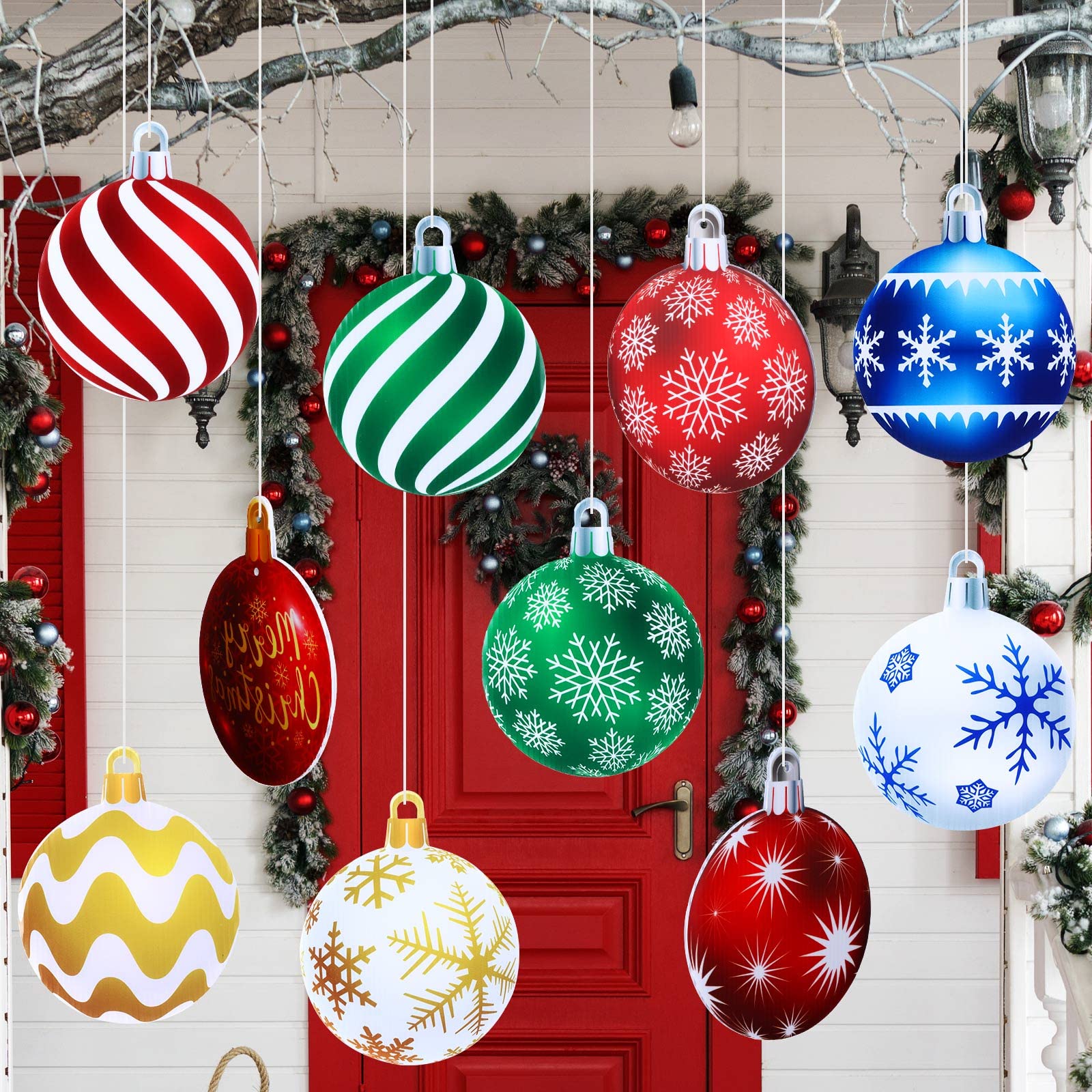 Flat double-sided design of Sumind Christmas ornaments