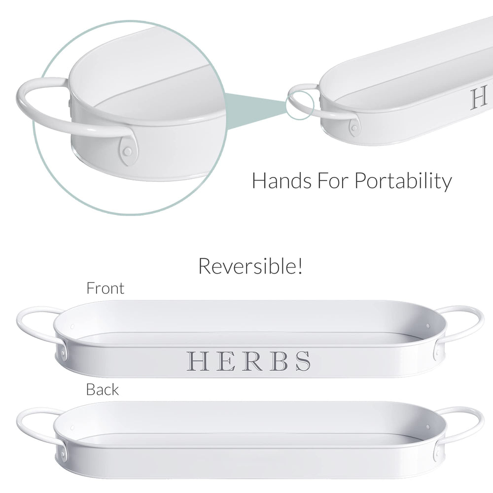 Flat view of Barnyard Designs planter tray for indoor gardening