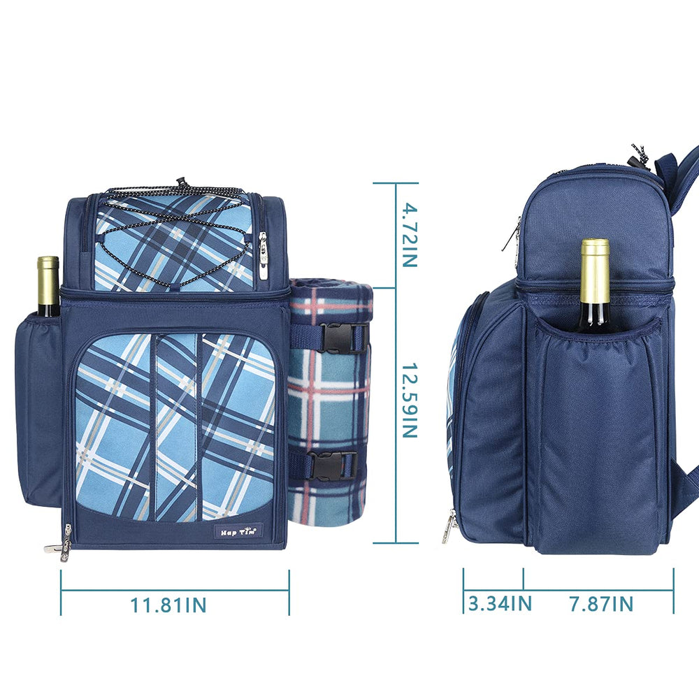 Fleece blanket included with the Hap Tim picnic backpack
