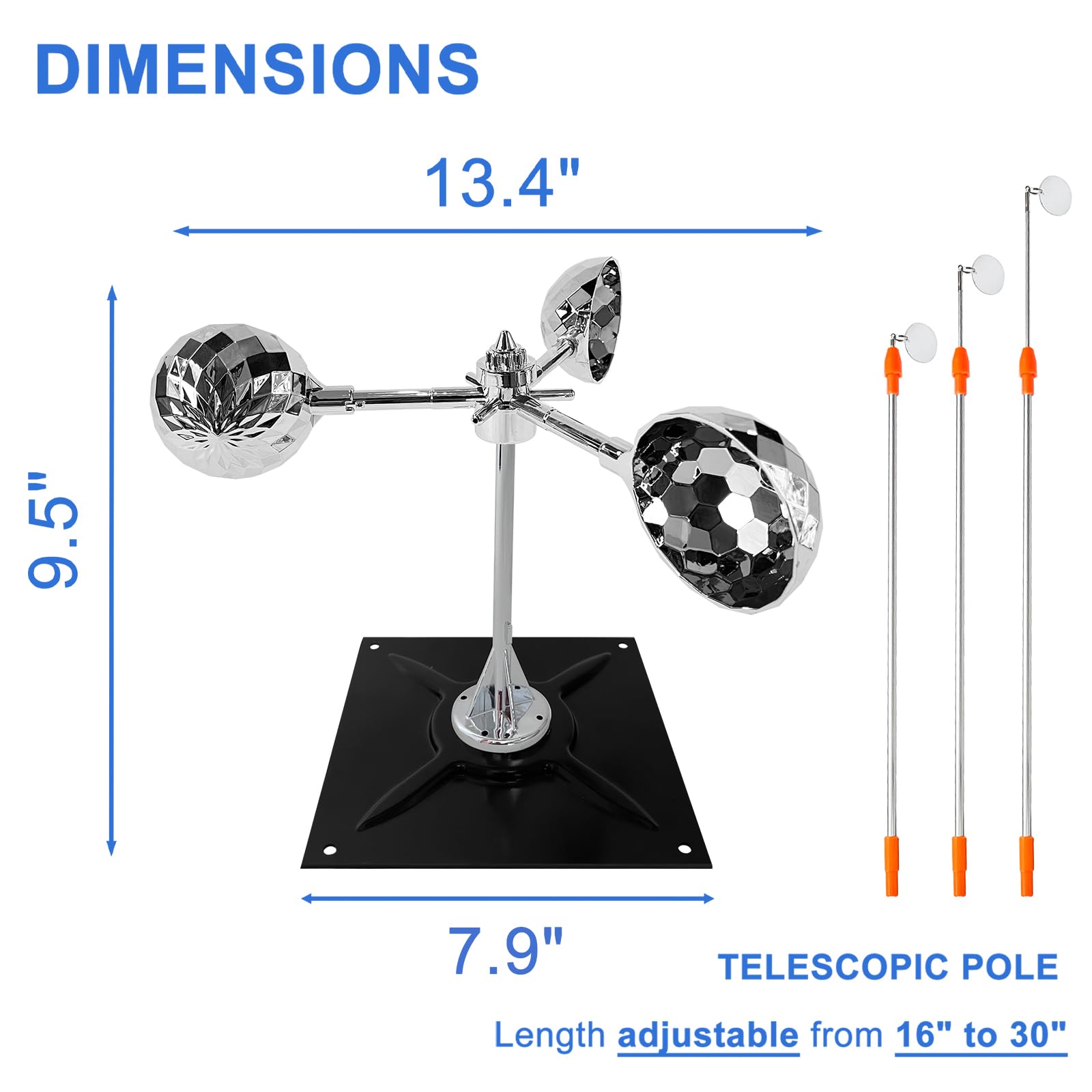 Flerigh Bird Scarer Reflective Device with reflective cups