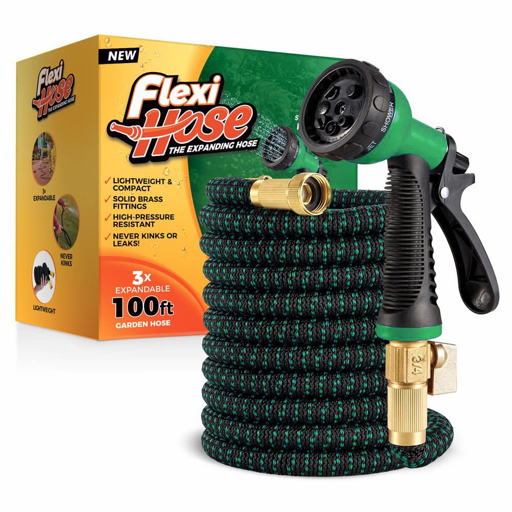 Flexi Hose 100FT expandable garden hose front view