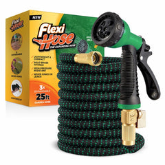 Flexi Hose 25FT expandable garden hose with nozzle
