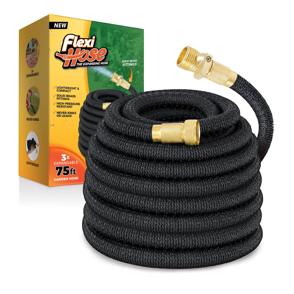Flexi Hose 75 ft expandable garden hose with brass connectors