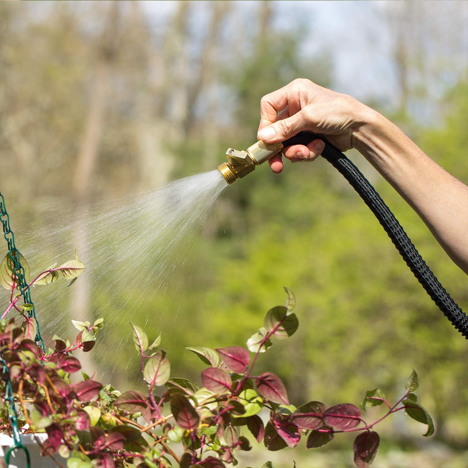 Flexi Hose being used to wash a car