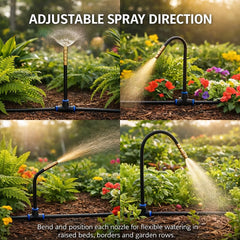 Flexible 1/4 inch tubing from the QSTCONGLAN drip irrigation kit