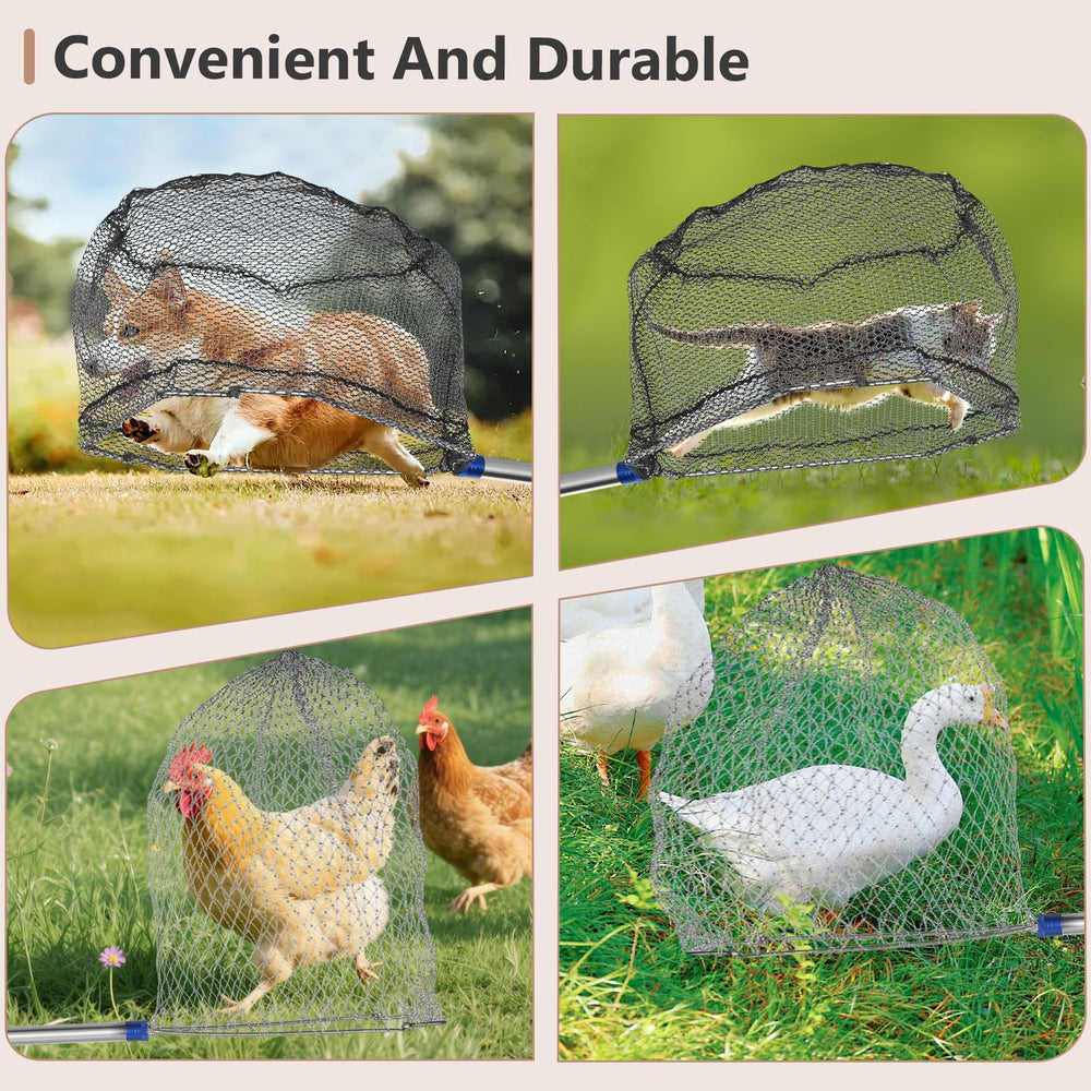 Flexible black net for delicate catches like fish
