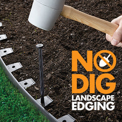 Flexible design of EasyFlex landscaping edging in garden