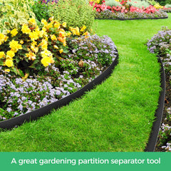 Flexible FunFanso landscape edging installed in a garden