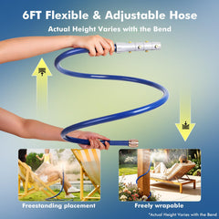 Flexible hose of Restmo Adjustable Misters