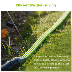 Flexible KOBAZ Sprinkler Hose navigating garden obstacles
