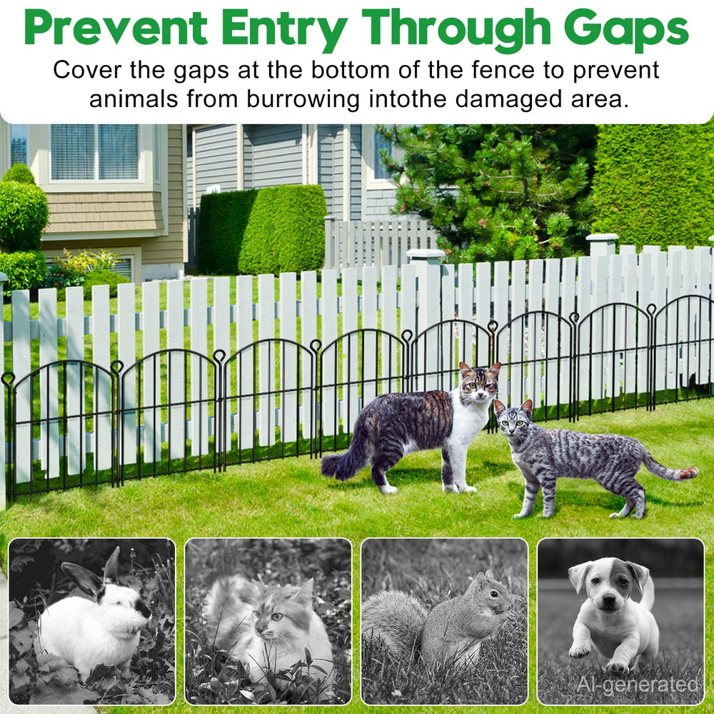Flexible layout of HEYRSUN Decorative Garden Fence panels