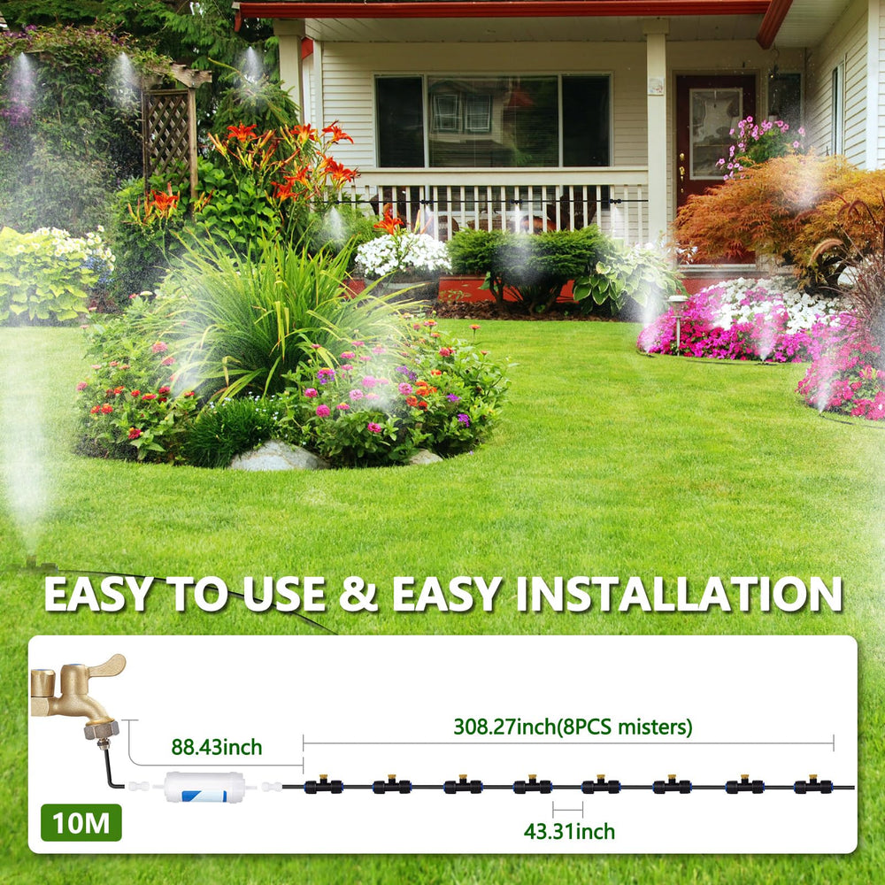 Flexible mist tube of Rafow patio misters