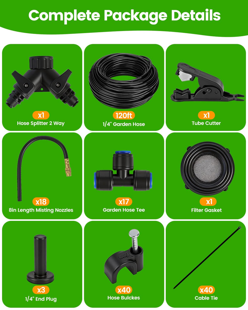 Flexible nozzles of the Landtouch irrigation system
