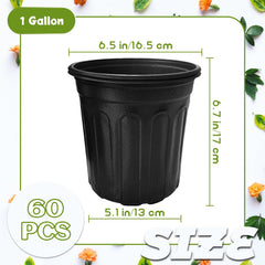 Flexible nursery pots with drainage holes from OJYUDD