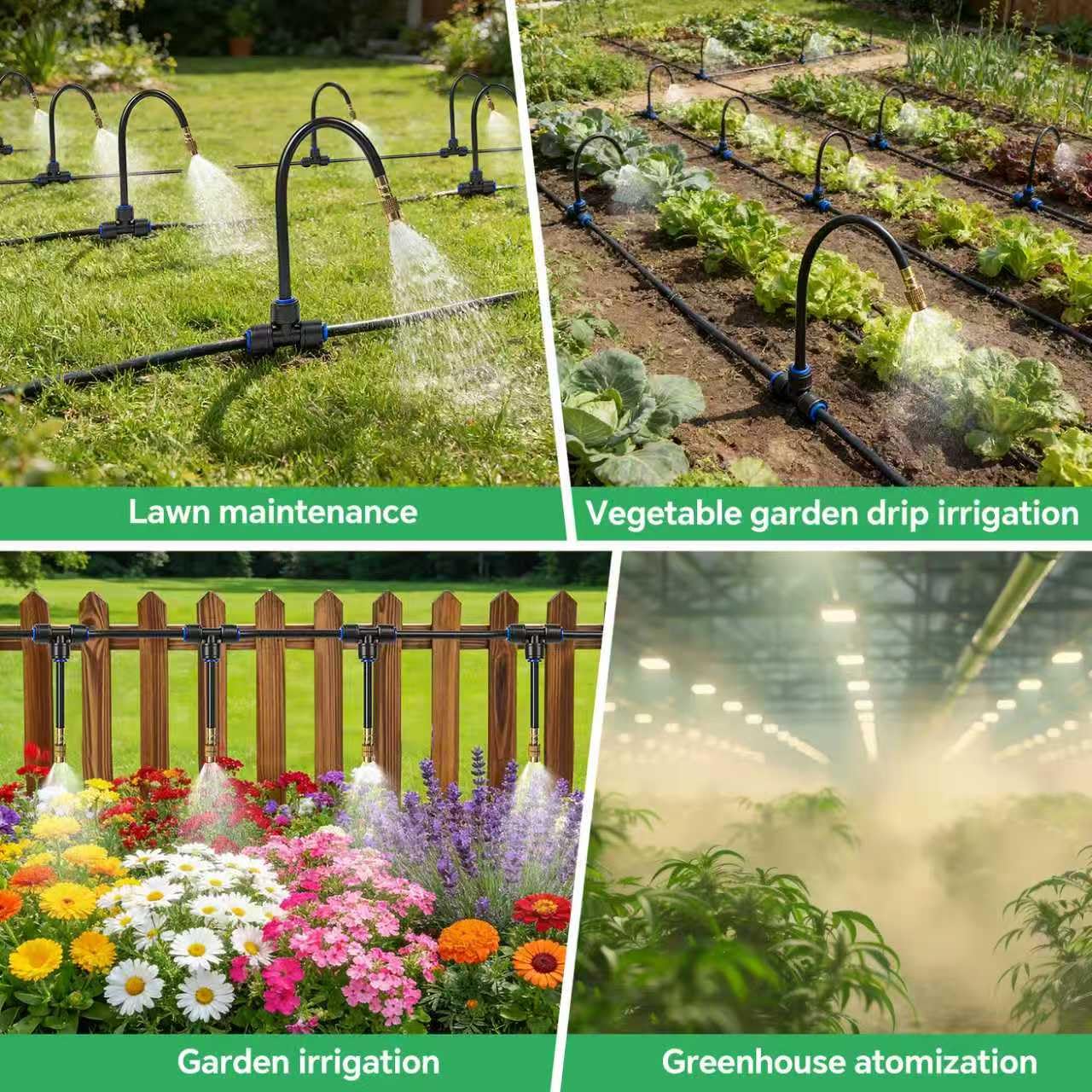 Flexible tubing of the BUIGNDG 120FT irrigation system