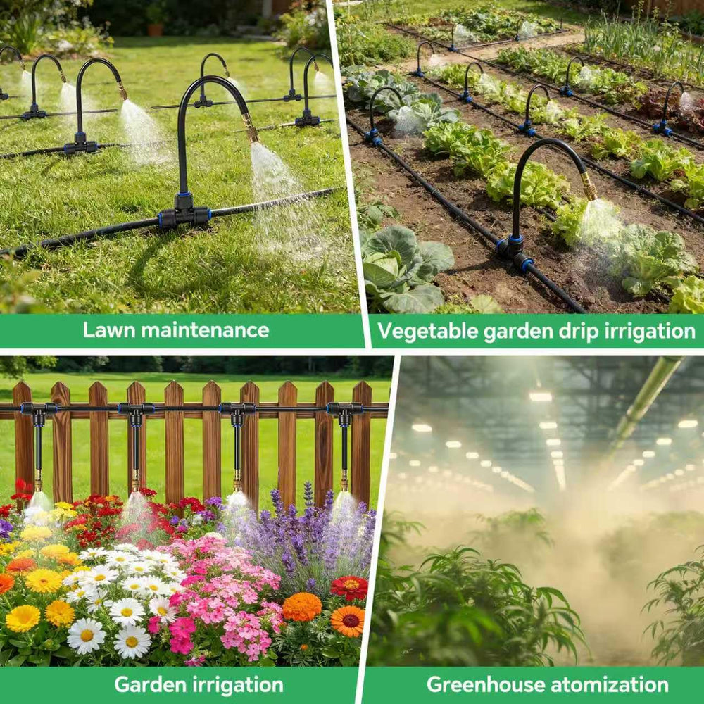 Flexible tubing of the BUIGNDG 120FT irrigation system