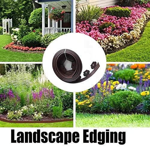 Flexible YANEYRIE garden edging being cut for installation