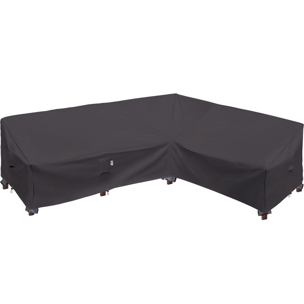 Flexiyard Heavy Duty Outdoor Sectional Sofa Cover in Storm Grey