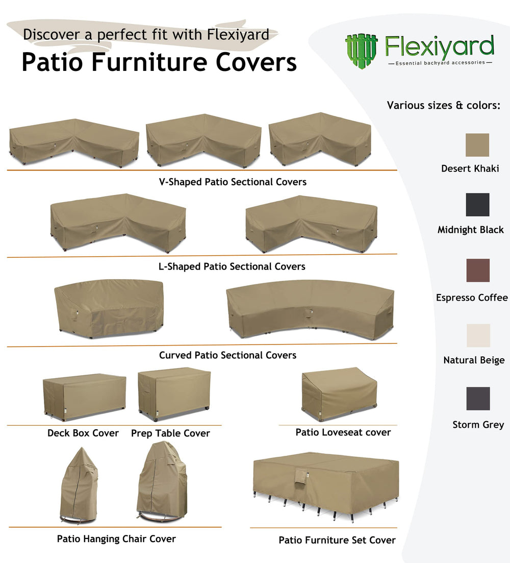 Flexiyard Heavy Duty Sectional Sofa Cover packaging