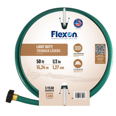 Flexon 50-foot garden hose front view