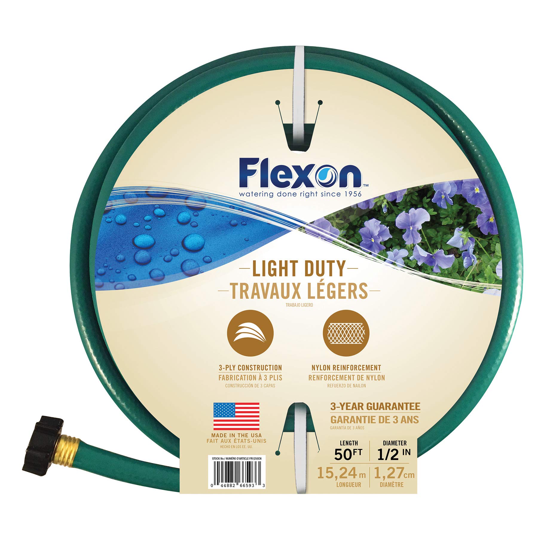 Flexon garden hose green colour detail
