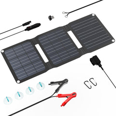 FlexSolar 15W Foldable Solar Charger front view
