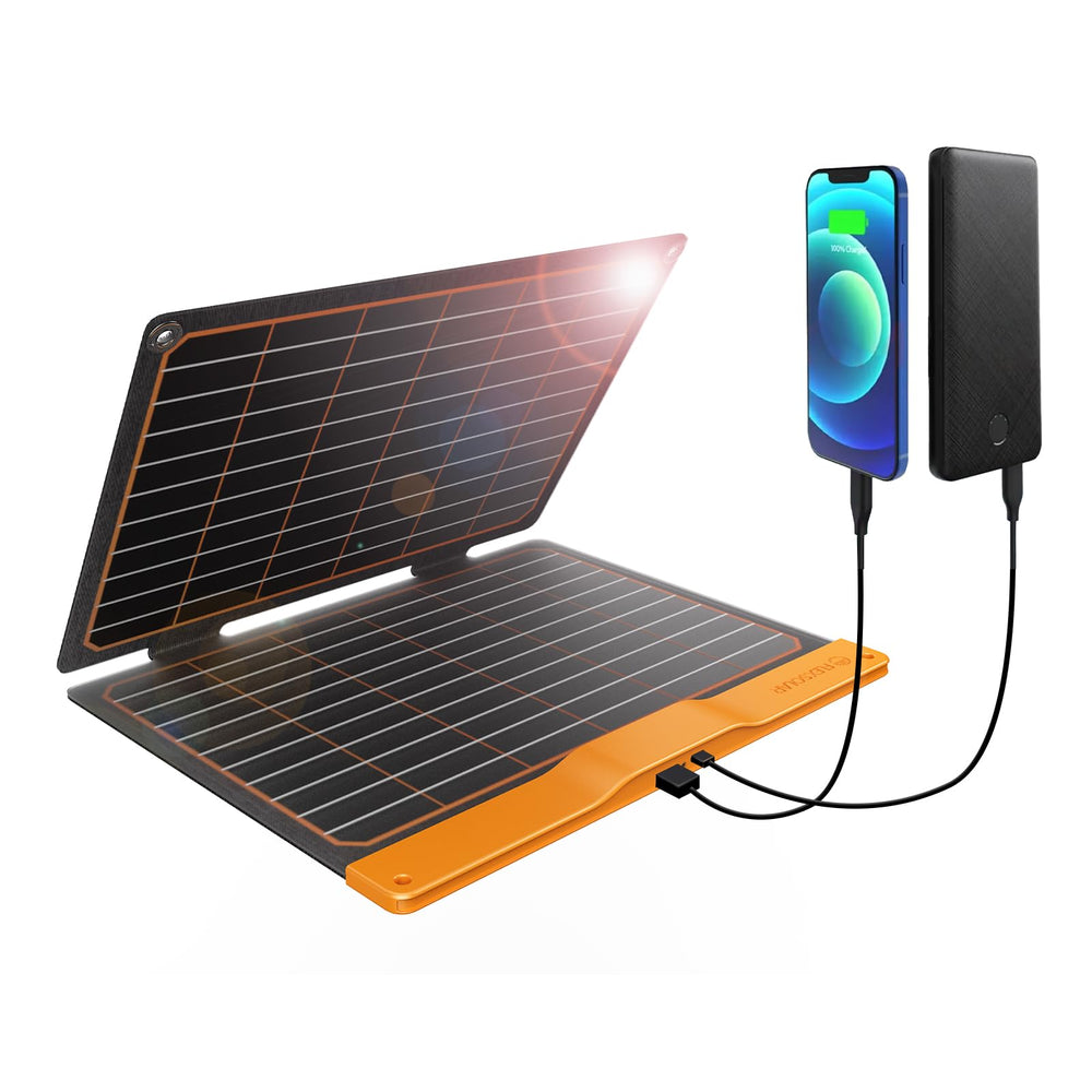FlexSolar 20W Portable Solar Panel Charger front view