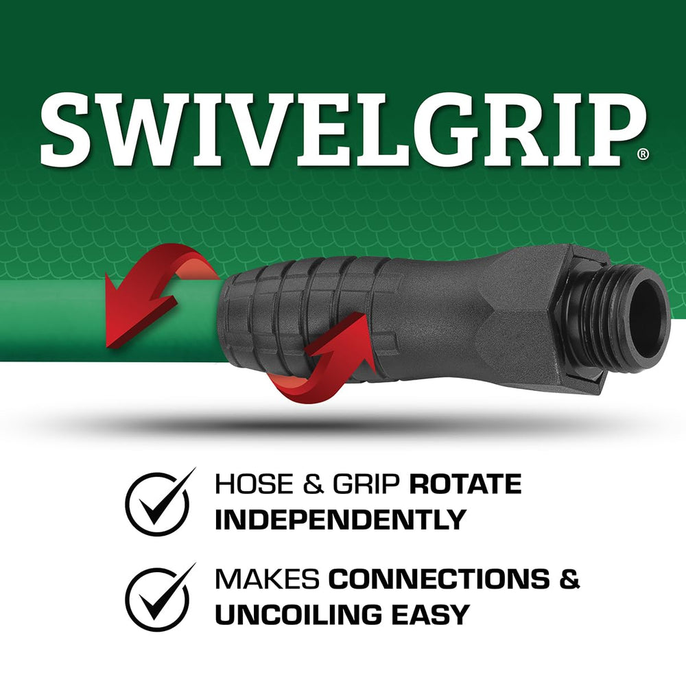 Flexzilla Colors Garden Hose coiled neatly for storage