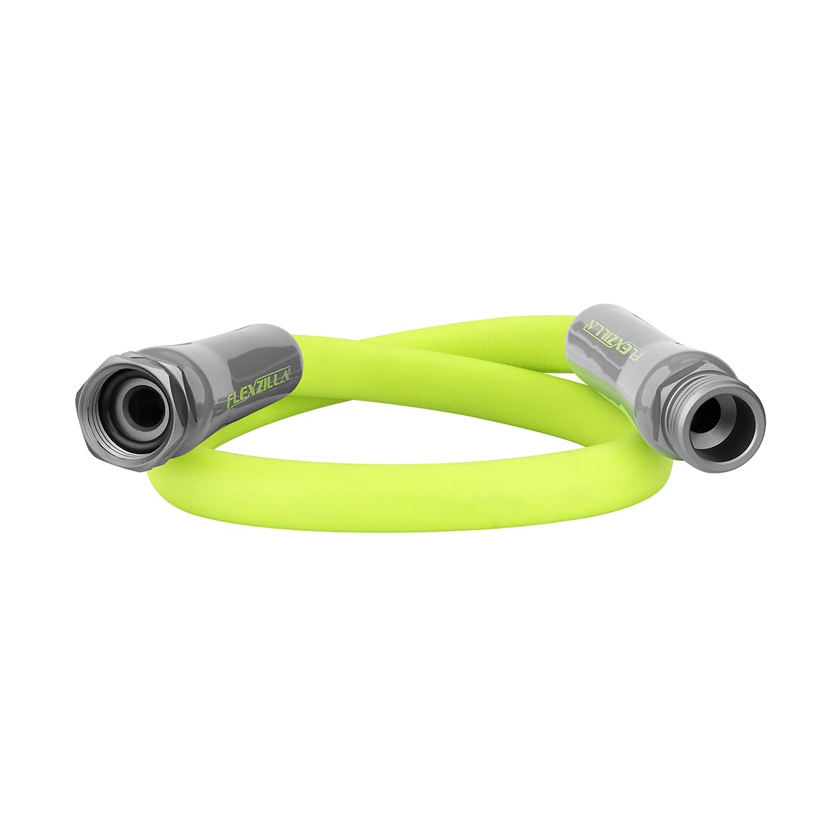 Flexzilla Garden Hose 5/8 in. x 3 ft. chartreuse color front view