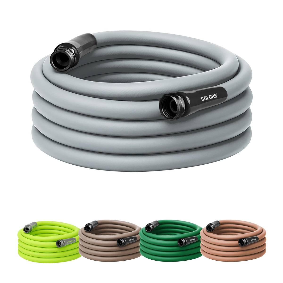 Flexzilla Garden Hose 5/8 in. x 50 ft. slate gray front view