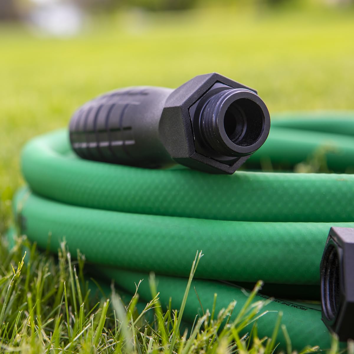Flexzilla garden hose coiled and ready for storage