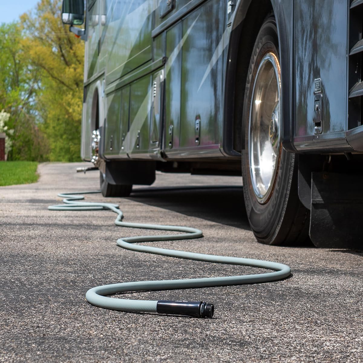 Flexzilla Garden Hose in use watering plants