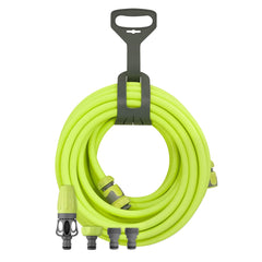 Flexzilla Garden Hose Kit 50ft ZillaGreen color with nozzle and adapters