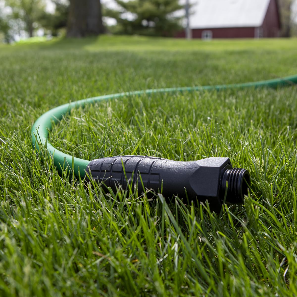 Flexzilla hose features anodized aluminum end connections