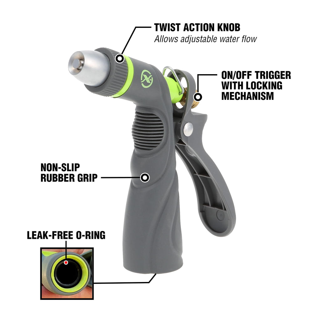 Flexzilla nozzle showing adjustable water flow feature